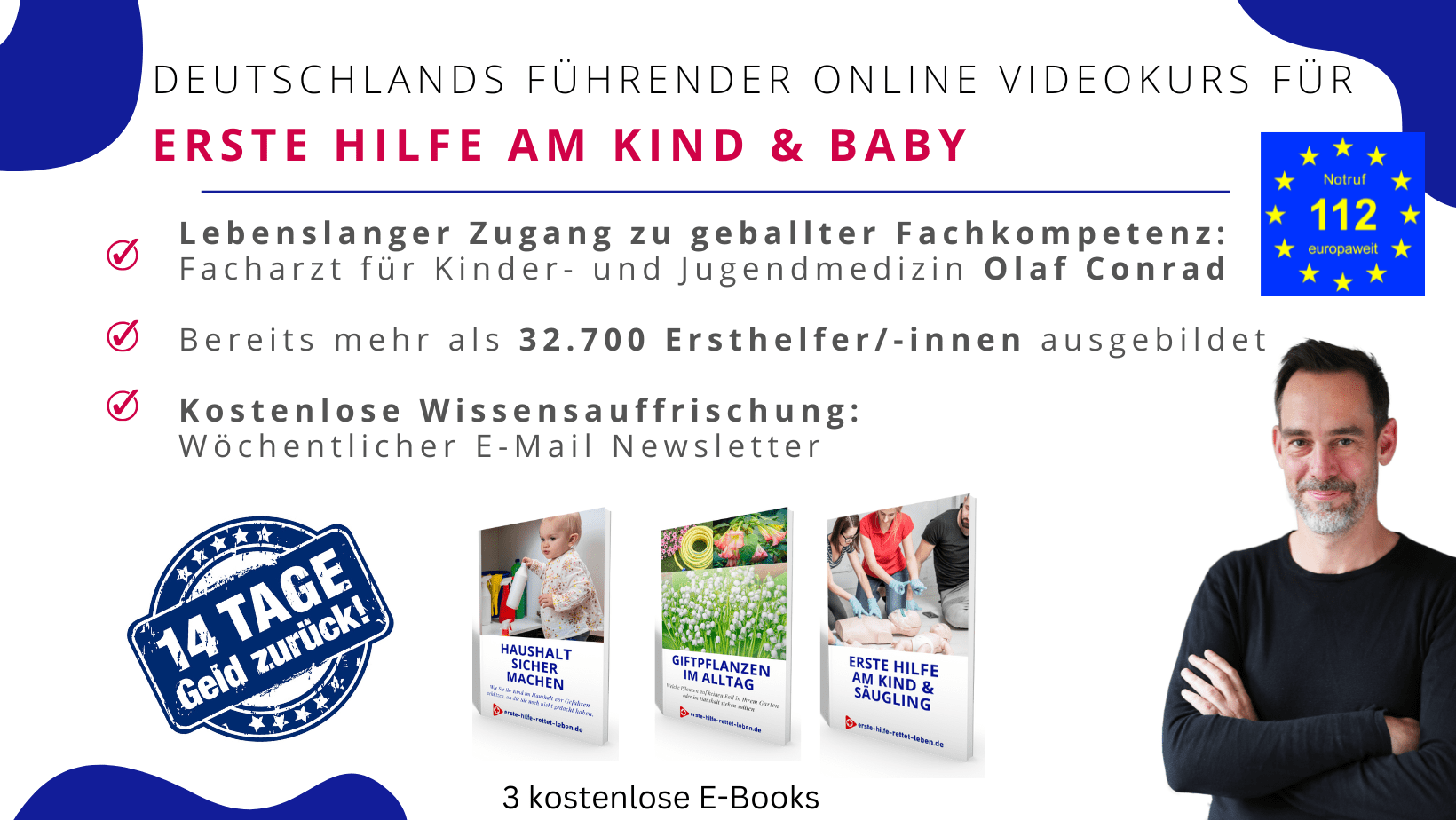 Online-Videokurs Erste Hilfe am Kind und Baby mit Bonus-Materialien